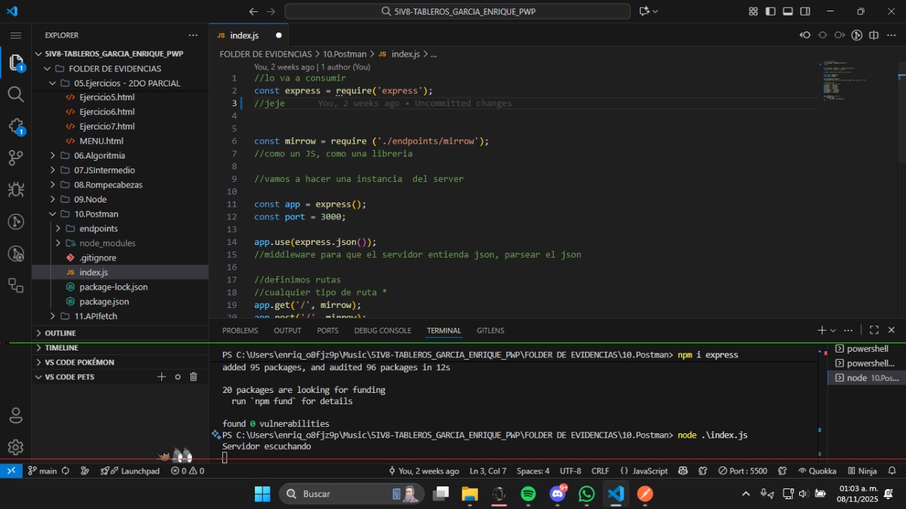 Prueba de trabajo Postman - Captura 1